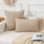 Ensemble de 2 housses de coussin en tissu velours côtelé à motif velours côtelé Boho pour coussin 18 x 18 pouces-123854114