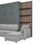 Queen Size Murphy Bed, Wall Bed With Sofa And Shelves-825849052