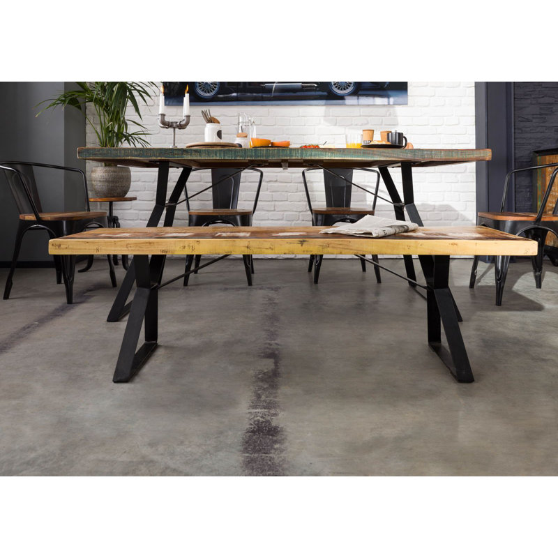 Solid Wood Bench, H45 x W150 x D40cm
