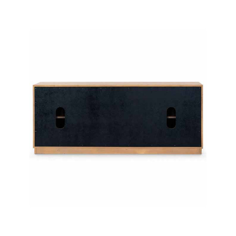 Bronwyn 4 Door Wood Media Stand, Natural