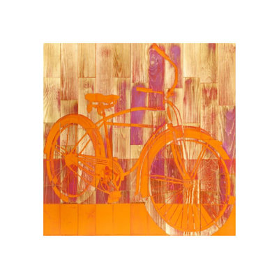 Vélo orange par Paperplate Inc. - Peinture