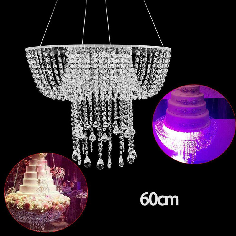 Luxurious Crystal Chandelier Hanging Cake Stand
