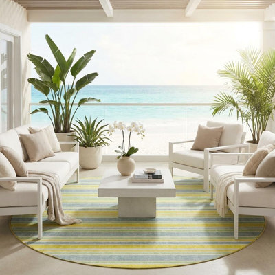 Tapis d'intérieur rond 8 po