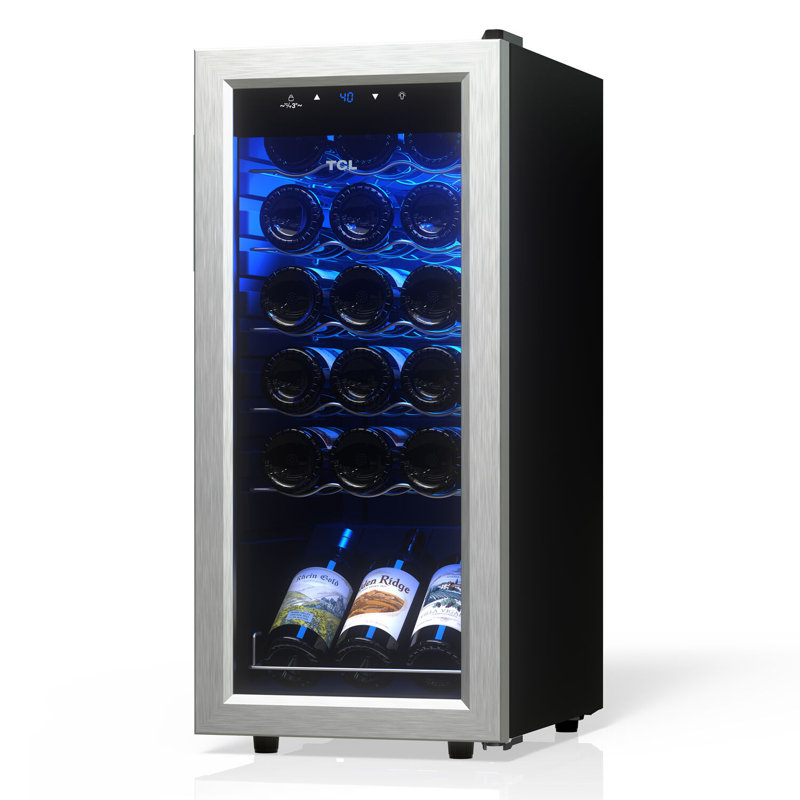 1,8 cu. Pi. Refroidisseur à vin avec commandes numériques