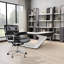 Chaise de bureau en cuir véritable Jonathyn-1540274442