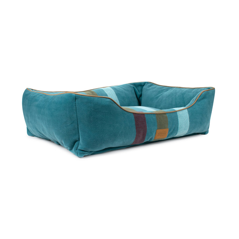 Lit pour chien Pendleton Kuddler, Cabine rayée schiste, Medium (30"w x 24"d x 9"h)