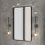 Miroir rectangulaire en métal noir 20 "x 30" Eviva Harmony-222337223
