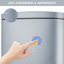 Poubelle à pédale, poubelle en acier inoxydable, poubelle à fermeture en douceur avec seau intérieur en plastique amovible, résistant aux empreintes digitales, poubelle à couvercle, combinaison pour la maison de cuisine-100742166-101400727