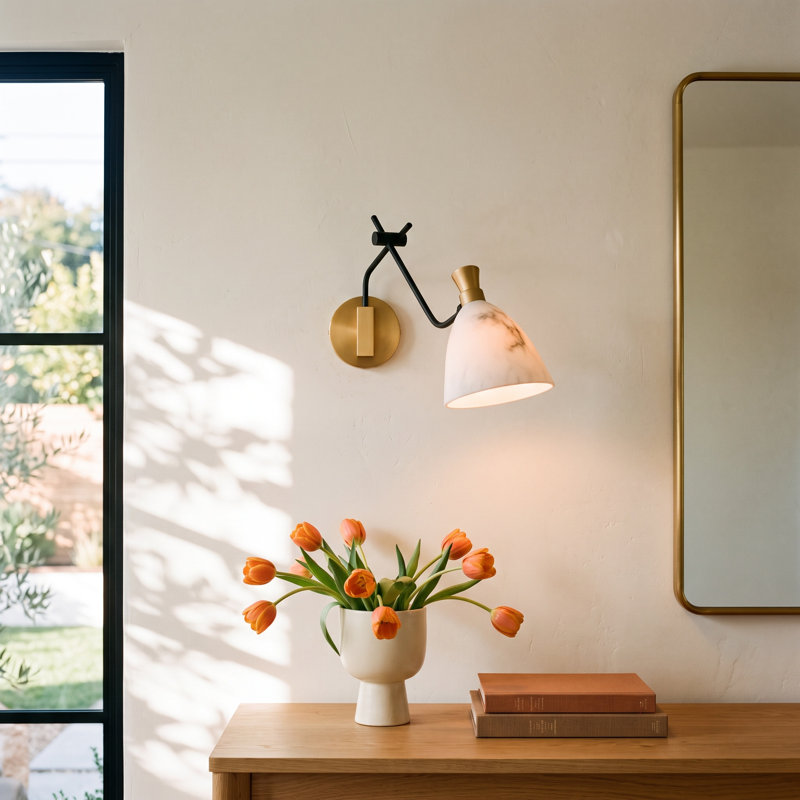 Cumberland Large Swing Arm Single Light Wall Sconce