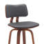 Chaise pivotante en similicuir Pino