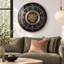 THE GEARS CLOCK Wall Clock with Real Moving Gears SD-LI_ 24 in Round GOTHENBURG