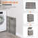 Wicker Laundry Hamper with Lid, 90L/110L Storage Capacity Wicker Clothes Basket with Handle and Removeable Liner