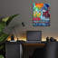 Art mural en verre Bungalow Rose «Cat With Goose» par Oxana Zaika-1540406817