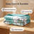 California King Size Comforter Set 9 Pieces, All Season Luxury Bed in a Bag for Bedroom, With Matching Curtains, Soft Microfiber, Green Rose-121273384
