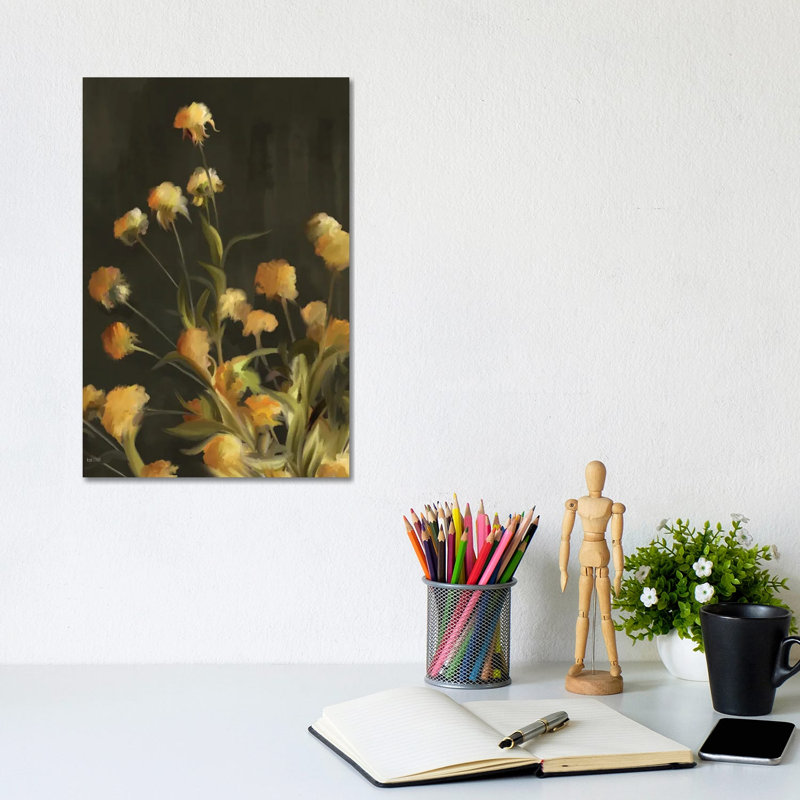 Golden Yarrow by House Fenway - Wrapped Canvas Print, 20.32 cm H x 30.48 cm W