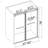 72*76" Double Sliding Frameless Shower Door Brushed Nickel Without Buffer