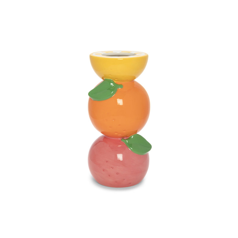 Small Ceramic Citrus Bouquet Table Vase