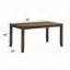 Table de salle à manger et chaises d'appoint rembourrées en cuir synthétique brun-553598733