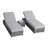 Beaminster Fully Assembled Outdoor Wicker Chaise Lounge Set with Table-1049669740