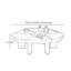 Table basse en bois massif au design créatif-105353538