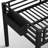 Twin Low Metal Loft Bed with Storage Drawers and Led Lights, Loft Bed Frame with Stairs and Guardrails, Space-Saving for Kids/Teens, Black-1476898433