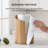 Wooden Paper Towel Holder with Negative Space Design for Kitchen and Table Decor, Anti Skid Base, Eco Friendly Mango Wood & Metal Rod - Mango / Gold-665833090-665833095