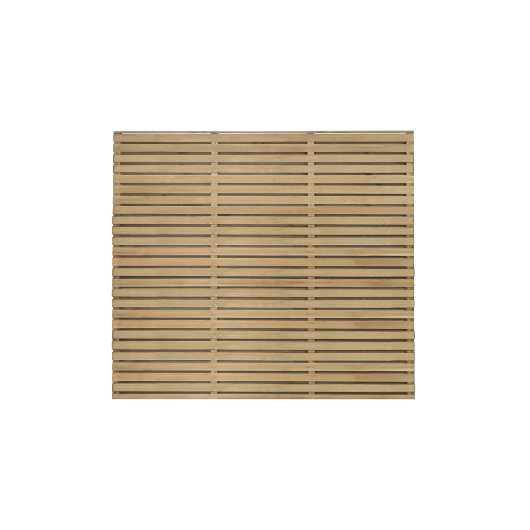 Forest Double Slatted Fence Panel