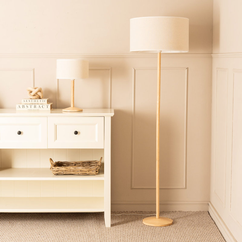 TRISTON With EVA 40cm Table Lamp, White, Yes