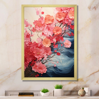 " Coral Rippling Reverie Flowers I "