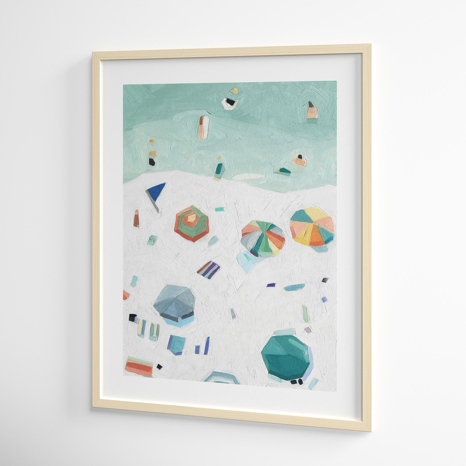 Beach Vista II Print by Emma Scarvey, Natural Framed Paper, 35" H x 28" W