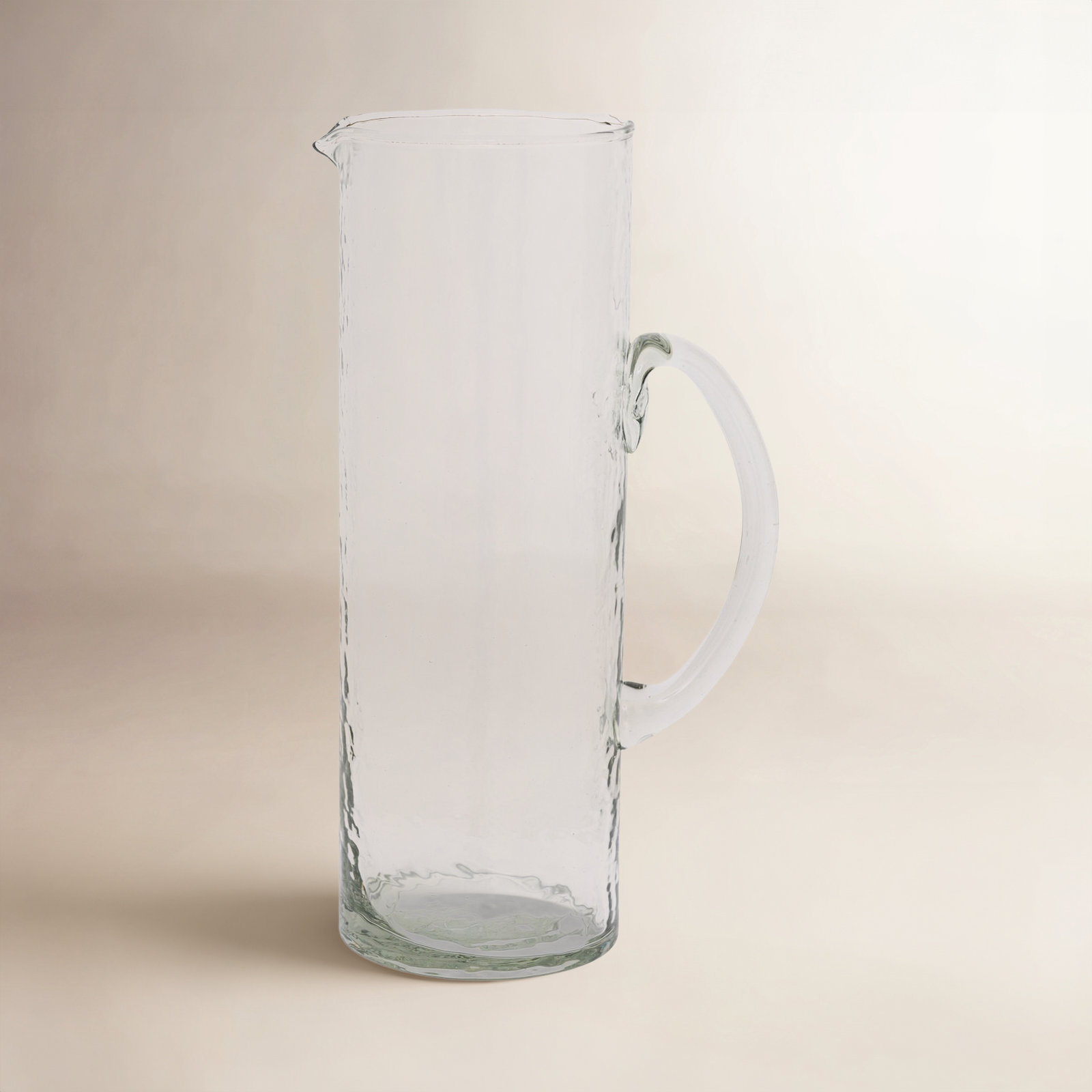 Hammered Glass Pitcher