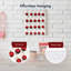  Acrylic Shadow Box 20 Red Cherry Wall Decor - 2.25" x 8.25" x 10.5"