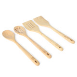 Martha Stewart Bainford 4-Piece Wooden Kitchen Tool Set - Olive