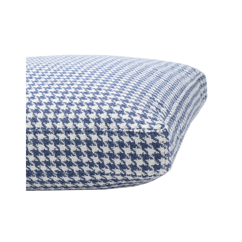 Mustard Houndstooth 19" x 19" Textile Pillow