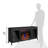 duraflame® Electric Fireplace TV Stand with Modern LED Lights and Storage, Black