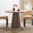 Creative rock board solid wood dining table-168357449