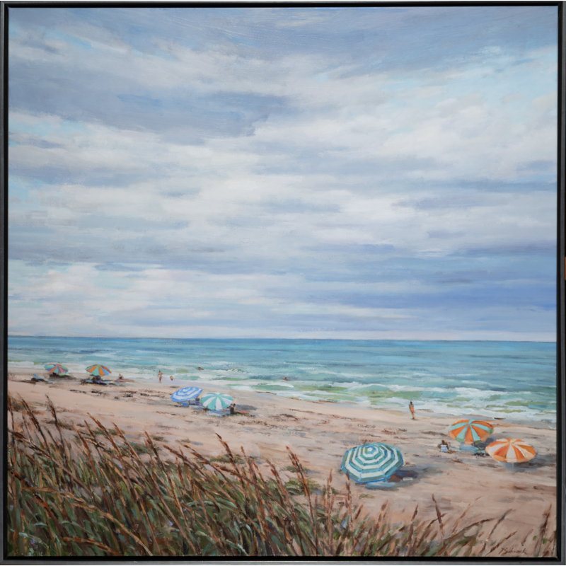 «North Shore» par Lawrence Behunek - peinture sur toile à cadre flottant