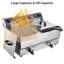 Electric Deep Fryer Dual Tanks with Timers and Drains Reset Button