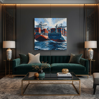 Art sur toile gris