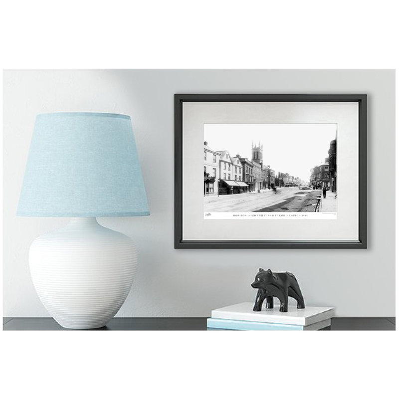 Honiton, High Street And St Paul's Church 1904 - Single Picture Frame Print, 40cm H x 50cm W x 2.3cm D