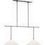 Soren 54" Extended Drop Linear Chandelier with Silk Pleated Shades-510242147