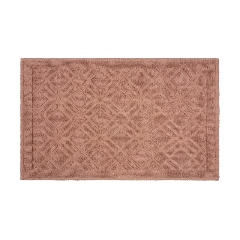 Martex Bath Rug, Geo Clay