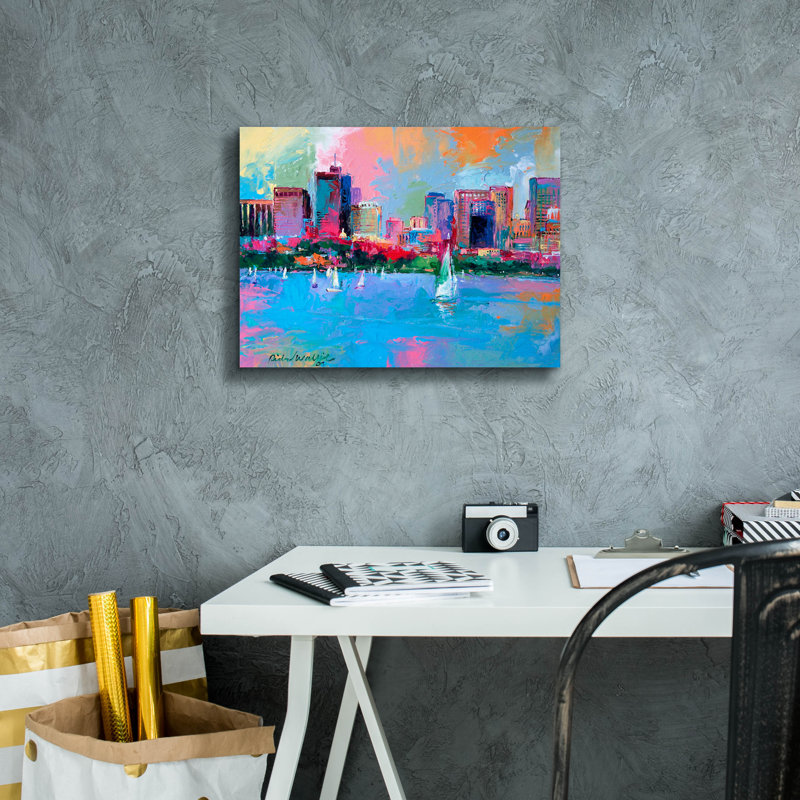«Boston» par Richard Wallich, H 12 po x l 16 po x P 0,75 po