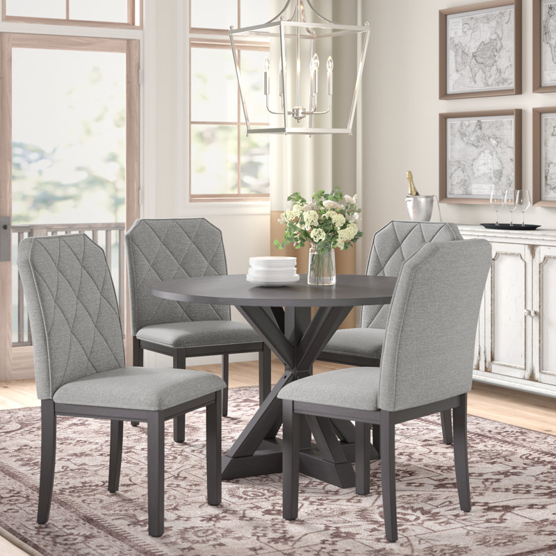 Gadbois Pedestal Dining Set, 5 Piece Dining Set