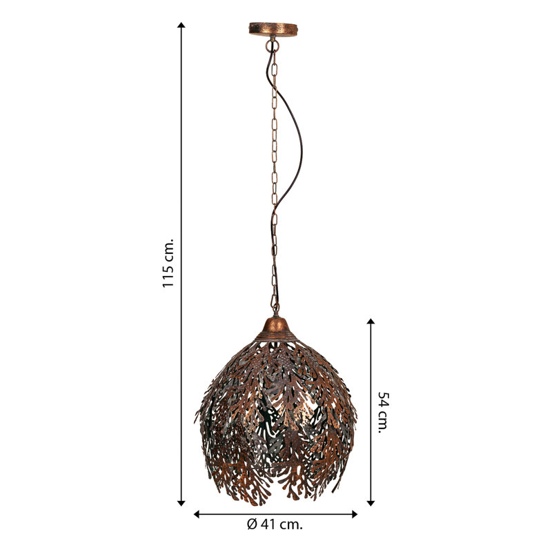 Theodis 1 - Light Gold Bowl Pendant