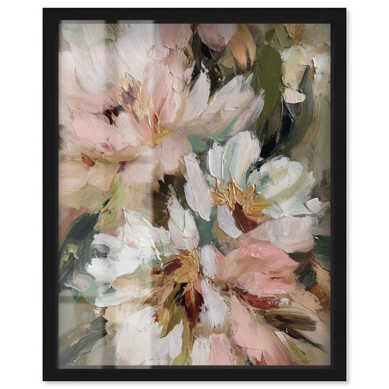 «Pink Spring Farmhouse» par Art Remedy, Noir, H 21 po x l 17 po