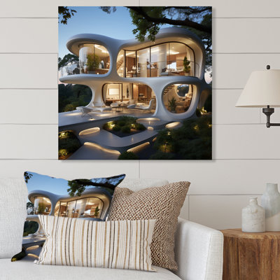 California Dream House V - Cityscapes, impression d'art mural en métal