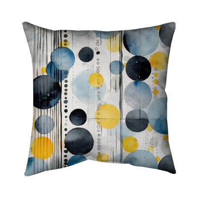 Oceanic Bubbles - White Poly Twill Throw for Home Decor