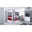 Solorzano European Single (90 x 200cm) High Sleeper Loft Bed Bed with Bookcase-28079714-28666388