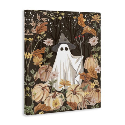 «Ghost in Floral Pumpkin Patch», art mural par Melissa Wang